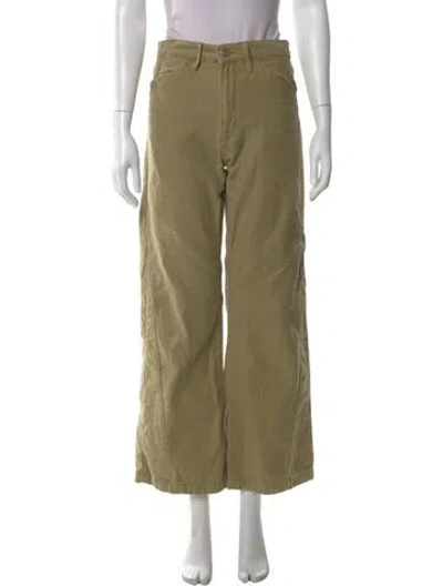 Pre-owned Frame Wide Leg Pants In Green