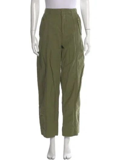 Pre-owned Frame Wide Leg Pants In Green