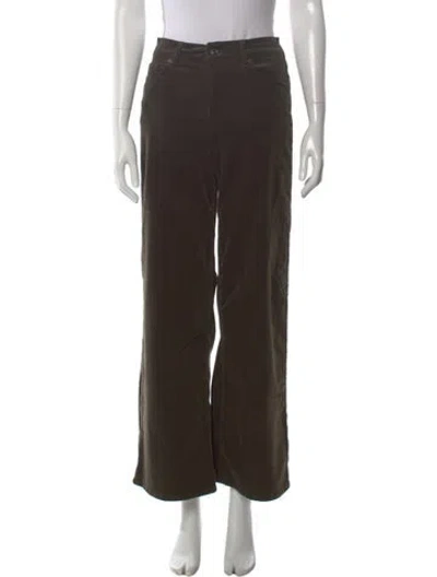 Pre-owned Frame Wide Leg Pants In Green