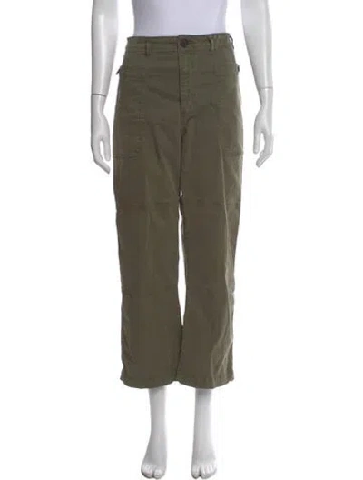 Pre-owned Frame Wide Leg Pants In Green