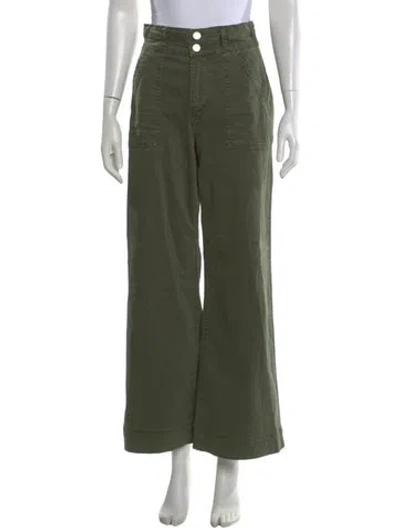Pre-owned Frame Wide Leg Pants In Green