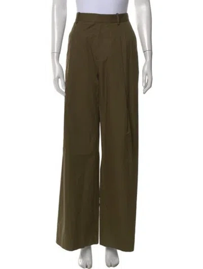 Pre-owned Frame Wide Leg Pants In Green