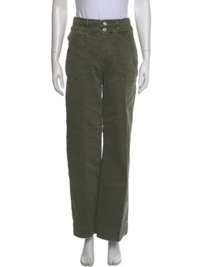 Pre-owned Frame Wide Leg Pants In Green