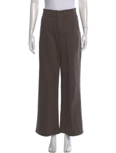 Pre-owned Frame Wide Leg Pants In Green