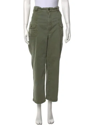 Pre-owned Frame Wide Leg Pants In Green