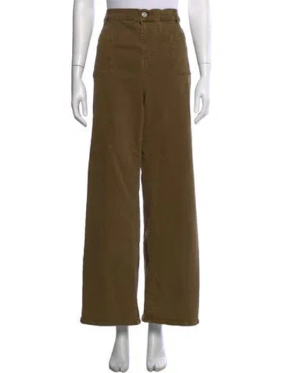 Pre-owned Frame Wide Leg Pants In Green