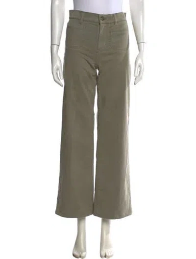 Pre-owned Frame Wide Leg Pants In Green
