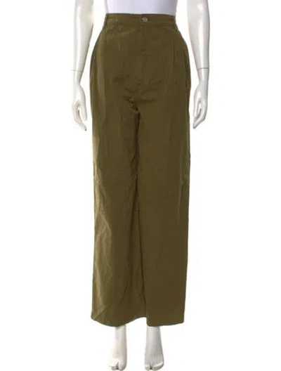Pre-owned Frame Wide Leg Pants In Green
