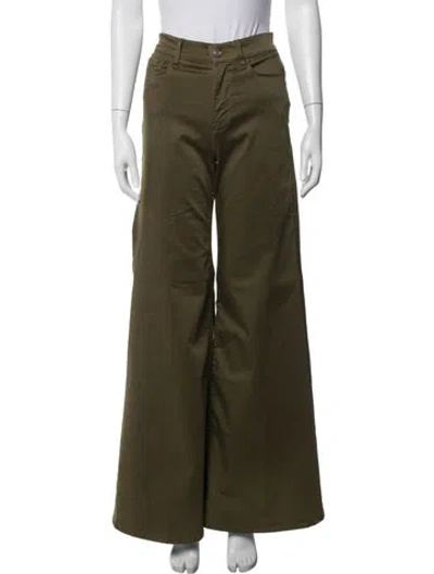 Pre-owned Frame Wide Leg Pants In Green