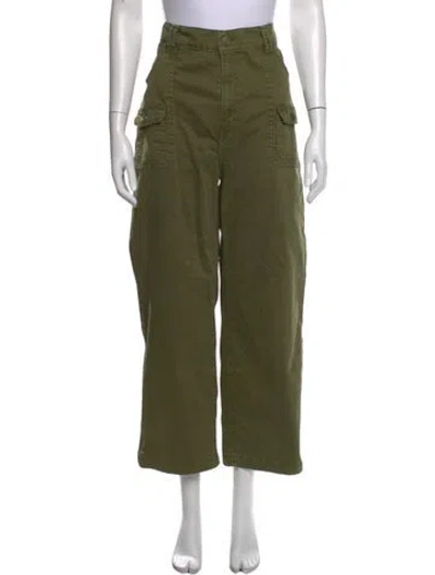 Pre-owned Frame Wide Leg Pants In Green