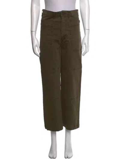 Pre-owned Frame Wide Leg Pants In Green
