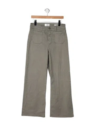 Pre-owned Frame Wide Leg Pants In Green