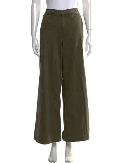 Pre-owned Frame Wide Leg Pants In Green
