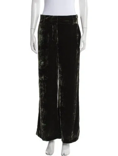 Pre-owned Frame Wide Leg Pants In Green