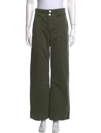 Pre-owned Frame Wide Leg Pants In Green
