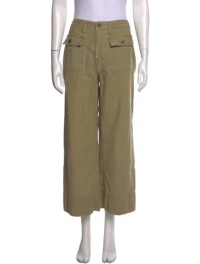 Pre-owned Frame Wide Leg Pants In Green