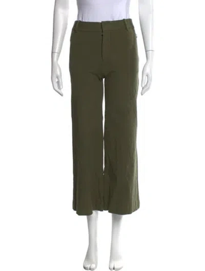Pre-owned Frame Wide Leg Pants In Green