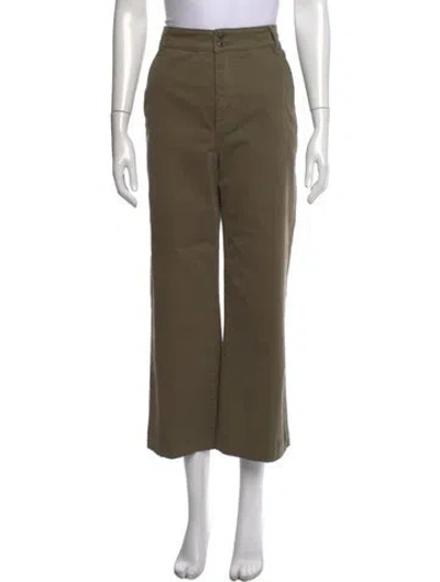 Pre-owned Frame Wide Leg Pants In Green