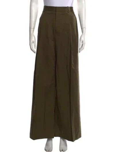 Pre-owned Frame Wide Leg Pants In Green