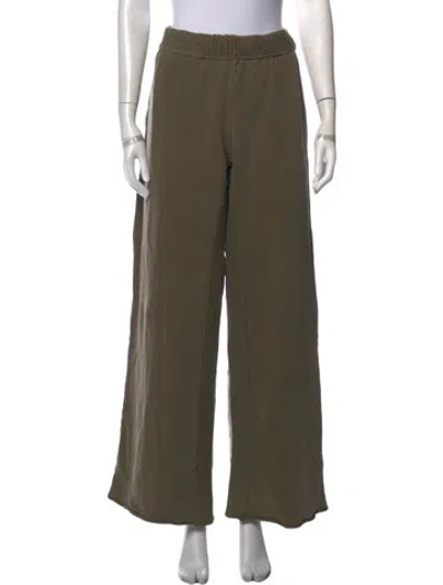 Pre-owned Frame Wide Leg Pants In Green