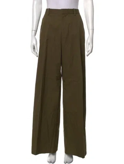 Pre-owned Frame Wide Leg Pants In Green