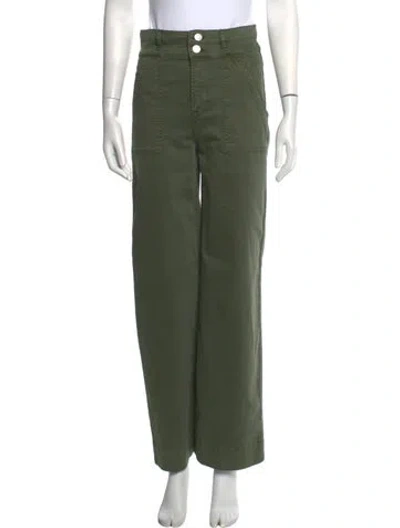 Pre-owned Frame Wide Leg Pants In Green