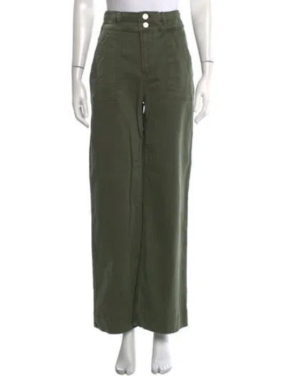 Pre-owned Frame Wide Leg Pants In Green
