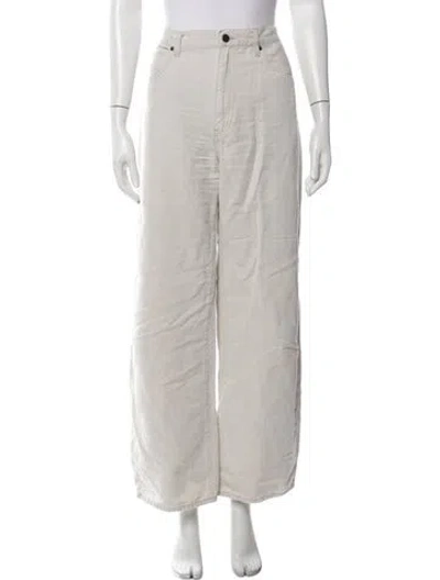 Pre-owned Frame Wide Leg Pants In Grey/neutrals