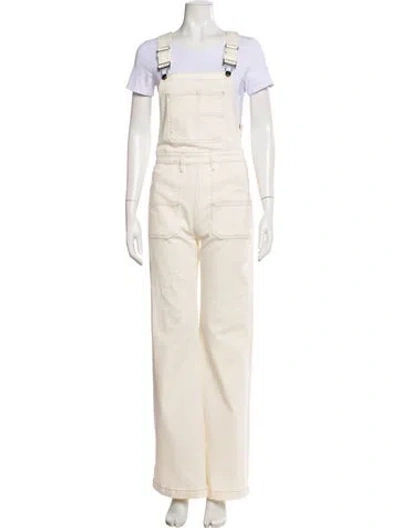 Pre-owned Frame Wide Leg Pants In Neutral