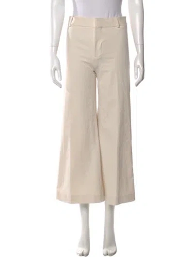 Pre-owned Frame Wide Leg Pants In Neutral