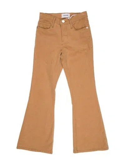 Pre-owned Frame Wide Leg Pants In Neutral