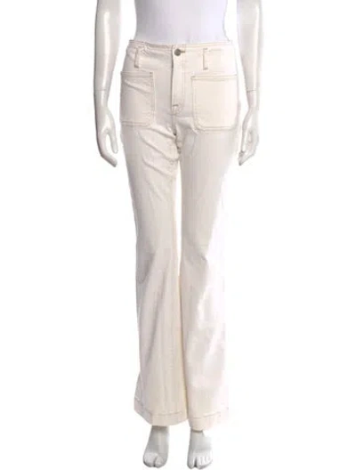 Pre-owned Frame Wide Leg Pants In Neutral