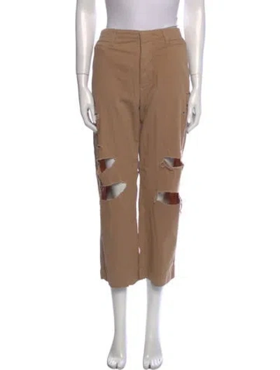 Pre-owned Frame Wide Leg Pants In Neutral