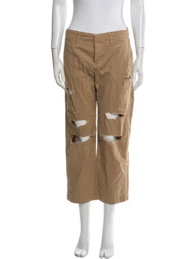 Pre-owned Frame Wide Leg Pants In Neutral