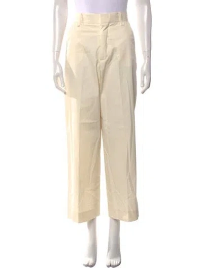 Pre-owned Frame Wide Leg Pants In Neutral