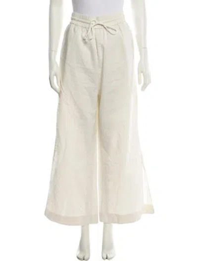 Pre-owned Frame Wide Leg Pants In Neutral