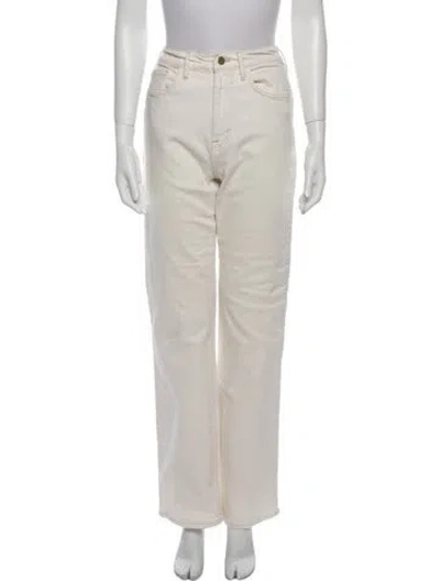 Pre-owned Frame Wide Leg Pants In Neutral