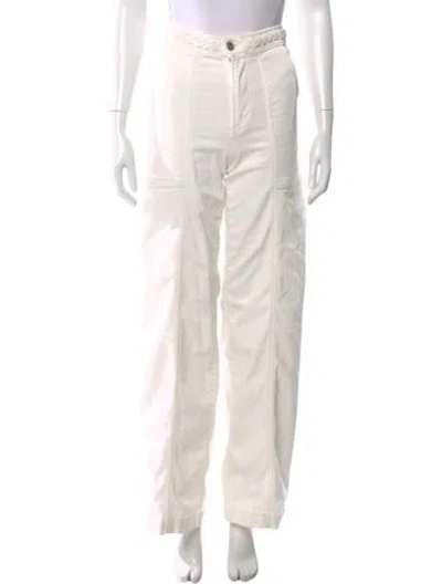 Pre-owned Frame Wide Leg Pants In Neutral