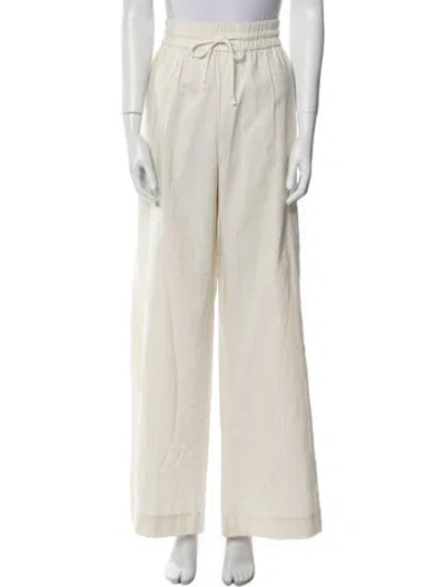 Pre-owned Frame Wide Leg Pants In Neutral