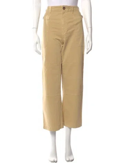 Pre-owned Frame Wide Leg Pants In Neutral