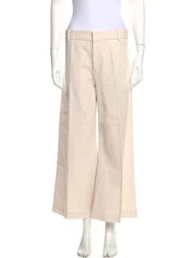 Pre-owned Frame Wide Leg Pants In Neutral