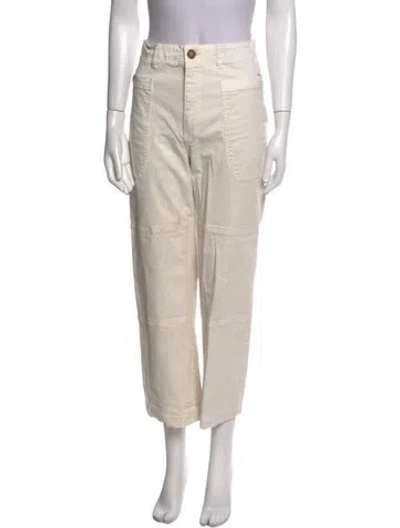 Pre-owned Frame Wide Leg Pants In Neutral