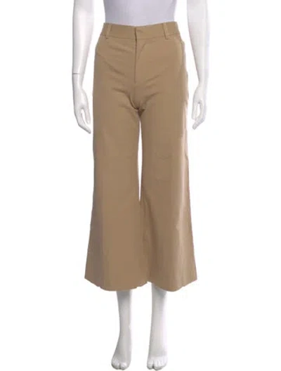 Pre-owned Frame Wide Leg Pants In Neutral