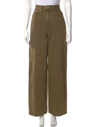 Pre-owned Frame Wide Leg Pants In Neutral