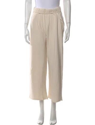 Pre-owned Frame Wide Leg Pants In Neutral