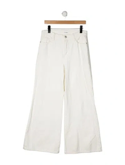 Pre-owned Frame Wide Leg Pants In Neutral