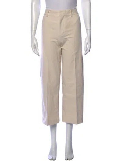 Pre-owned Frame Wide Leg Pants In Neutral