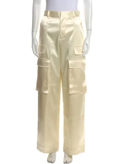 Pre-owned Frame Wide Leg Pants In Neutral