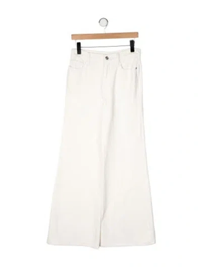 Pre-owned Frame Wide Leg Pants In Neutral