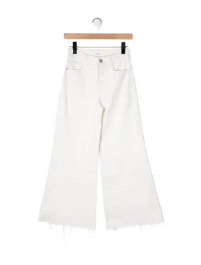 Pre-owned Frame Wide Leg Pants In Neutral